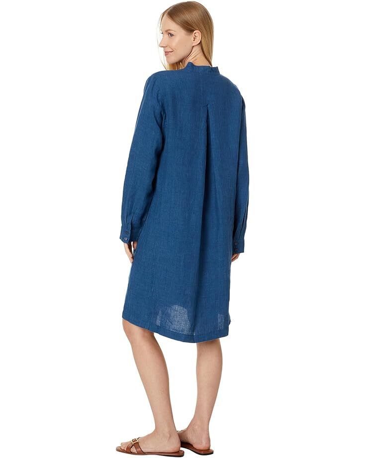 여성 에일린 넥 카라 드레스 Women's Eileen Fisher Mandarin Collar Knee Length Dress  9976494110414