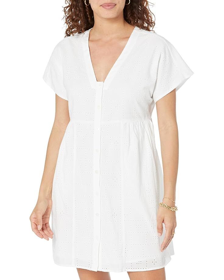 여성 미니 드레스 Women's Madewell Erin Mini Dress - Eyelet  9898658636443