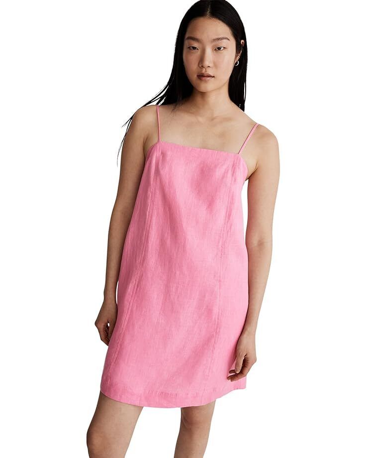 여성 미니 드레스 린넨 Women's Madewell Goldie Mini Dress in 100% Linen  9898628230588