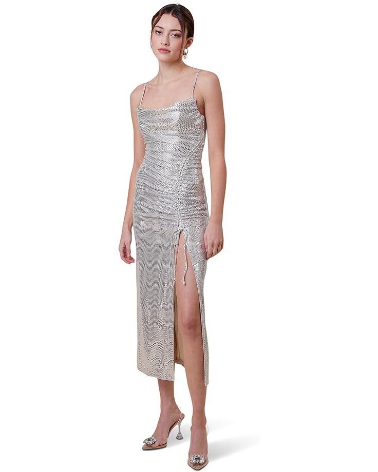여성 업 미디 드레스 Women's line and dot Glow Up Midi Dress  9906537632