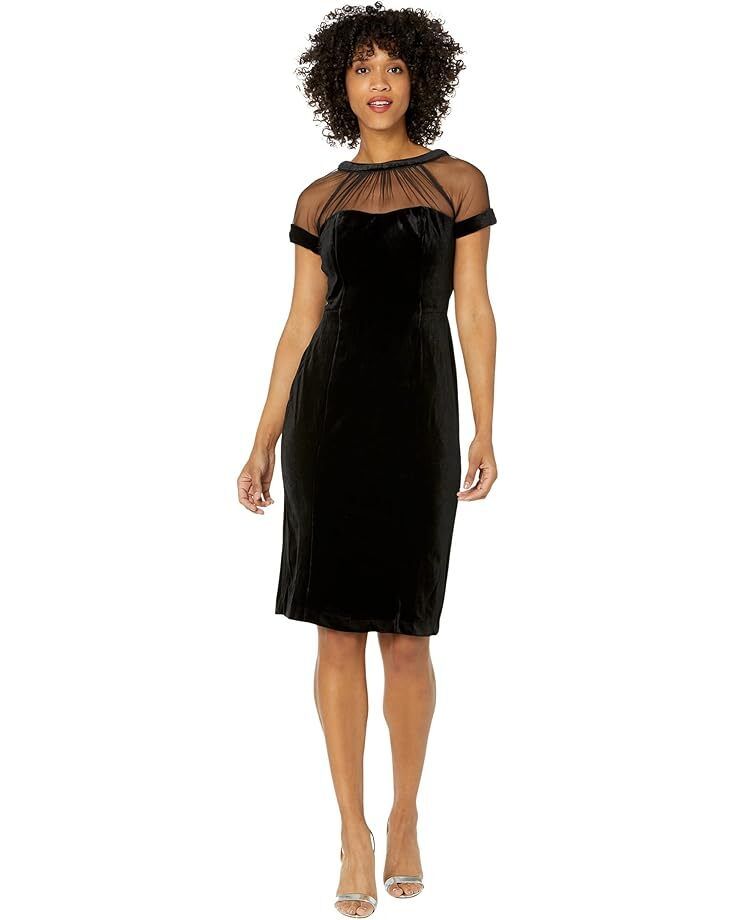 여성 런던 벨벳 드레스 Women's Maggy London Velvet Illusion Dress  98066743