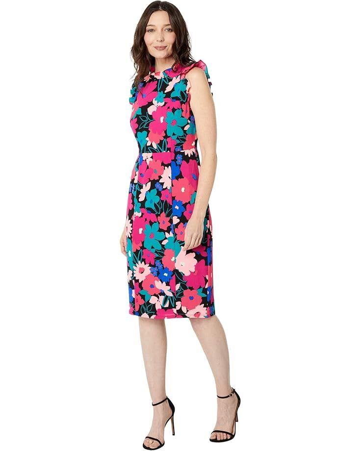 여성 런던 디테일 시스 드레스 Women's Maggy London Ruffle Detail Sheath Dress  985989184801
