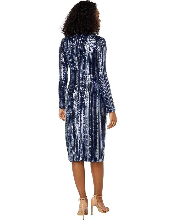여성 런던 롱 슬리브 쥬얼 넥 미디 드레스 Women's Maggy London Long Sleeve Jewel Neck Midi Dress  98057072078