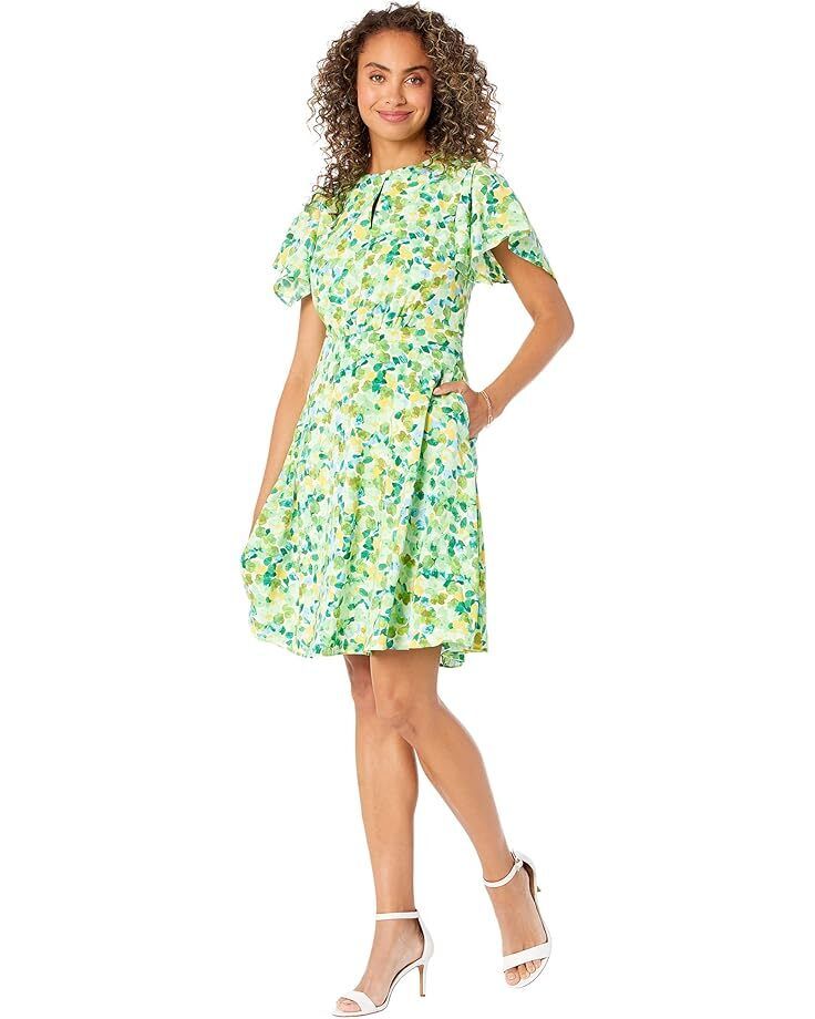 여성 런던 슬리브 미니 드레스 타이 Women's Maggy London Flutter Sleeve Mini Dress with Tie Waist  9735720994515