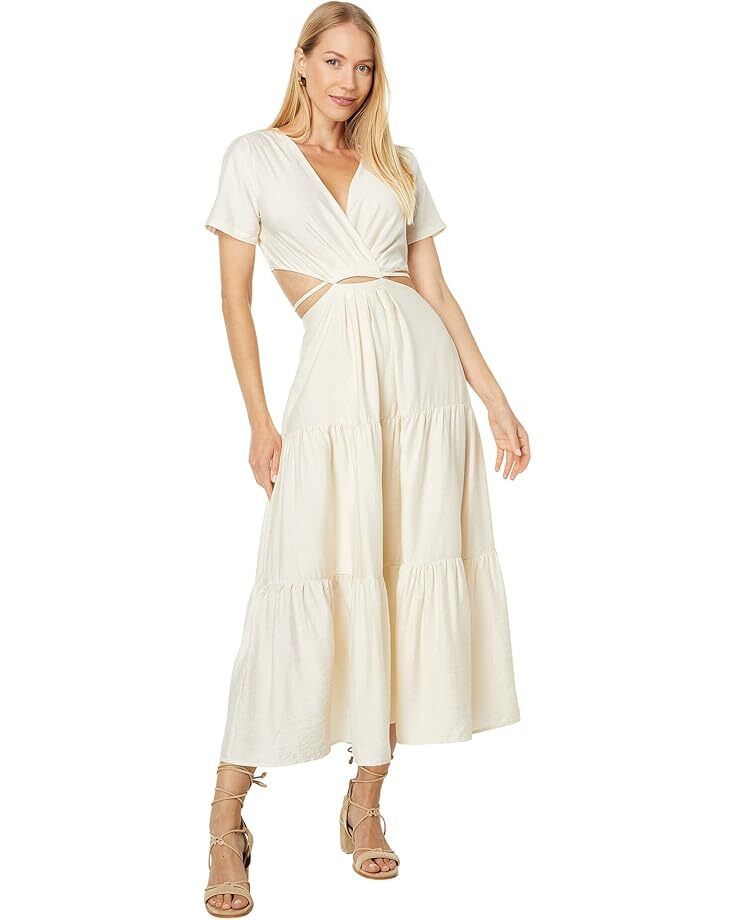 여성 문 트위스트 맥시 드레스 Women's MOON RIVER Twist Front Maxi Dress  97844601892