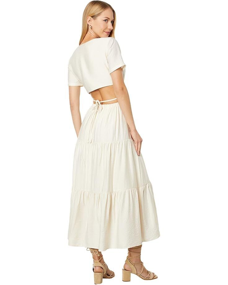 여성 문 트위스트 맥시 드레스 Women's MOON RIVER Twist Front Maxi Dress  97844601892