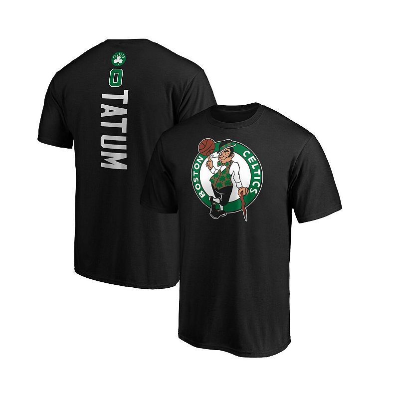 남성 블랙 보스턴 팀 숫자 티셔츠 Men's Jayson Tatum Black Boston Celtics Team Playmaker Name and Number T-shirt 16273036 Black