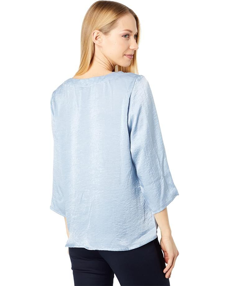 여성 슬리브 타이 Women's Bobeau Lucille 3/4 Sleeve Tie Front  959052010463