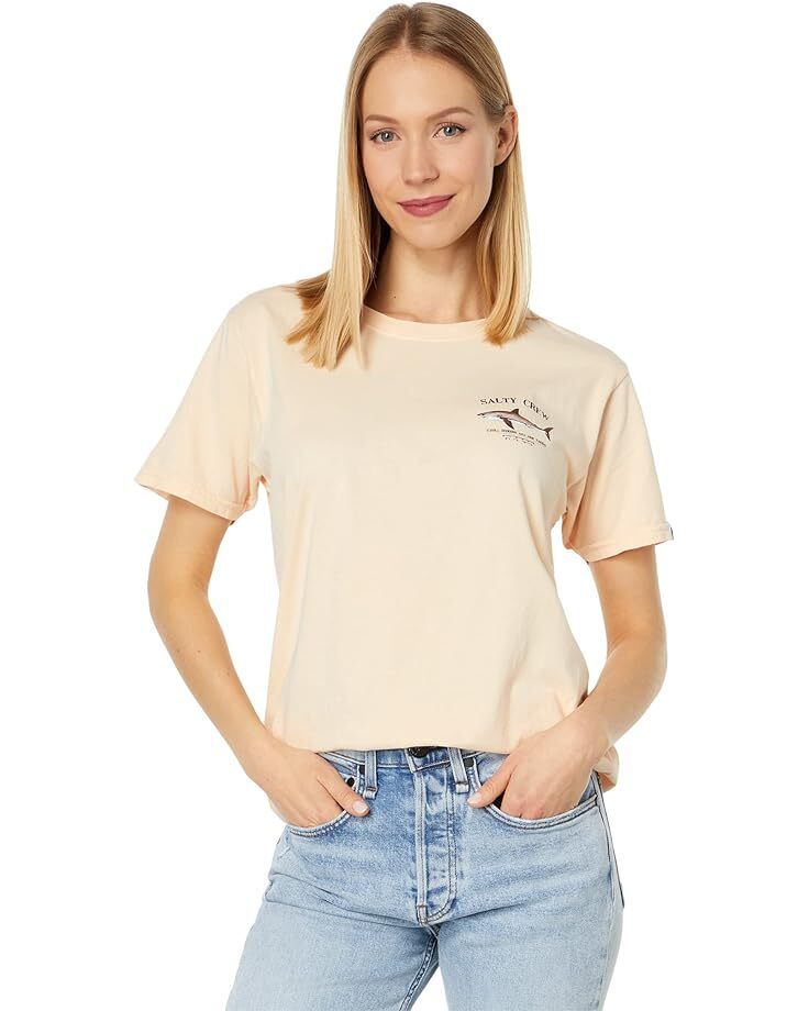 여성 크루넥 보이프랜드 숏 슬리브 티셔츠 Women's Salty Crew Bruce Boyfriend Short Sleeve Tee  961679927064