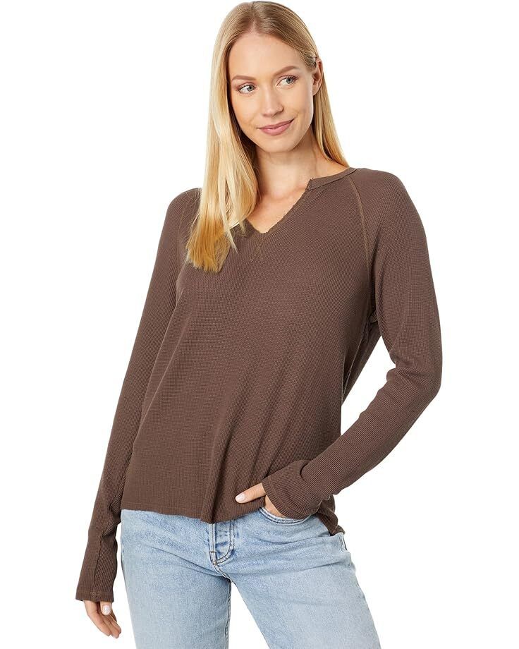 여성 티셔츠 Women's bobi Los Angeles Split-Neck Raglan Tee  981215225316