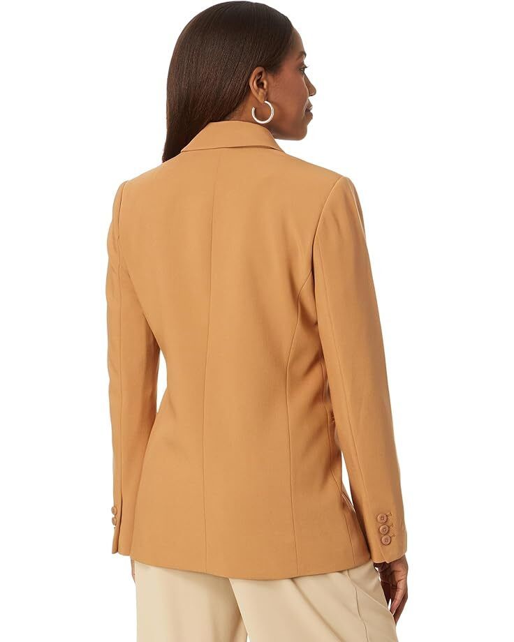 여성 포켓 자켓 Women's DKNY Peak Lapel Besom Pocket Six-Button DB Jacket  9935159550