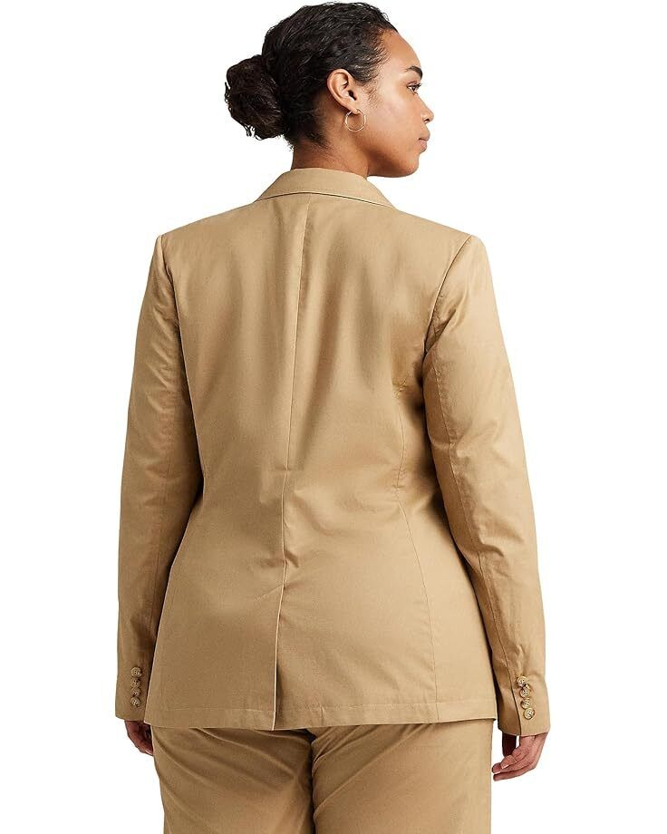 여성 로렌 랄프 코튼 트윌 블레이저 Women's Lauren Ralph Lauren Plus-Size Cotton Twill Blazer  9952706620394