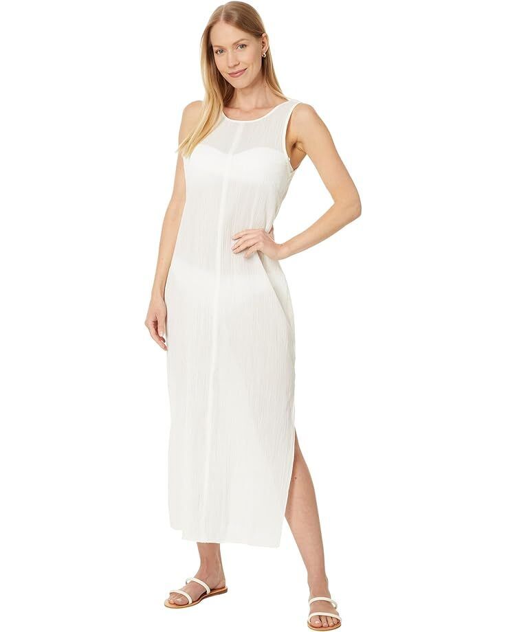 여성 코튼 민소매 미디 드레스 Women's Madewell Crinkle Cotton Sleeveless Open-Back Midi Dress  9959692296577