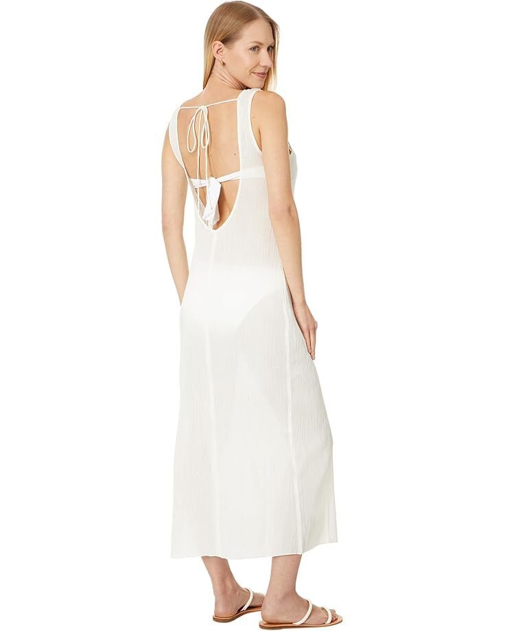 여성 코튼 민소매 미디 드레스 Women's Madewell Crinkle Cotton Sleeveless Open-Back Midi Dress  9959692296577