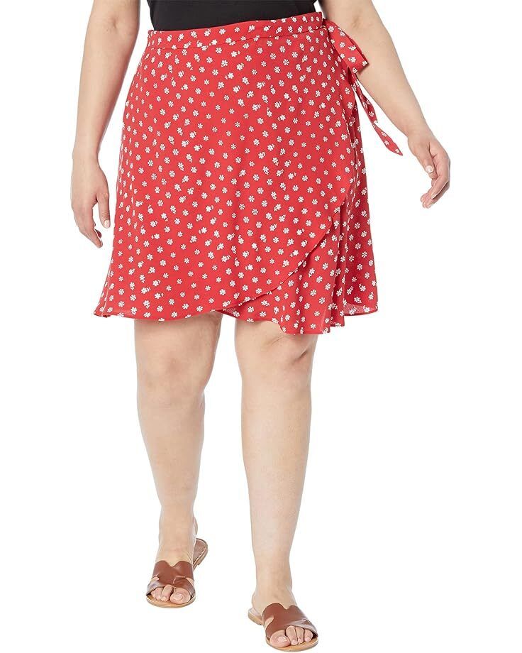 여성 랩 미니 스커트 반다나 플라워 Women's Madewell Plus Wrap Mini Skirt in Bandana Flower  9735458195263