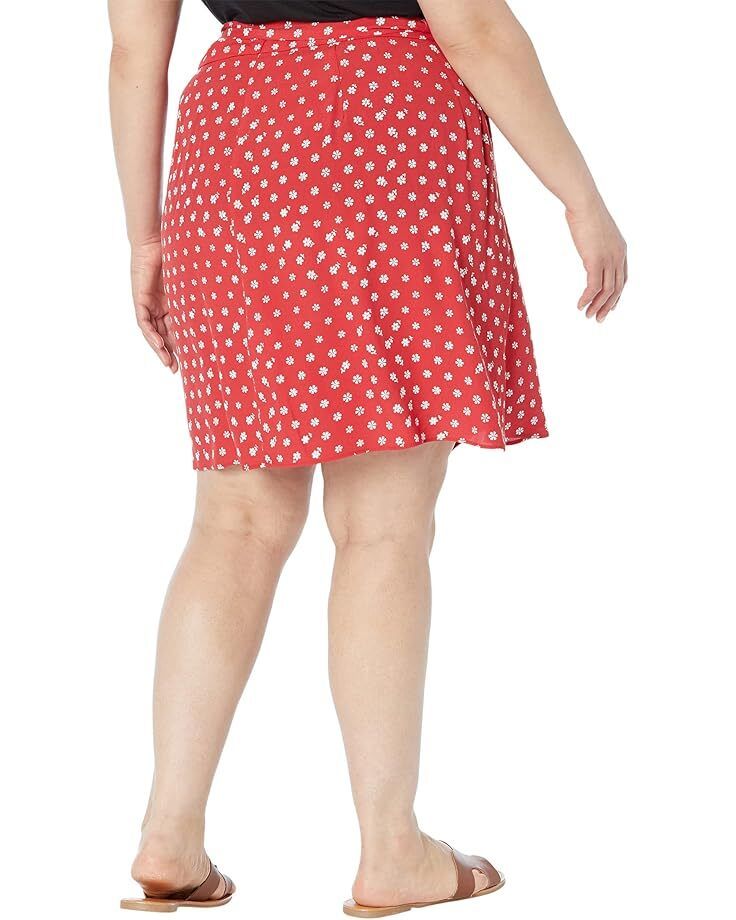 여성 랩 미니 스커트 반다나 플라워 Women's Madewell Plus Wrap Mini Skirt in Bandana Flower  9735458195263