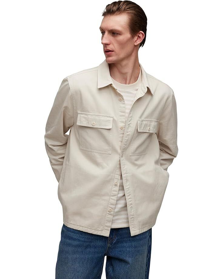 남성 스트레이트 셔츠 Men's Madewell Straight Hem Garment-Dyed Work Shirt  9856786837996
