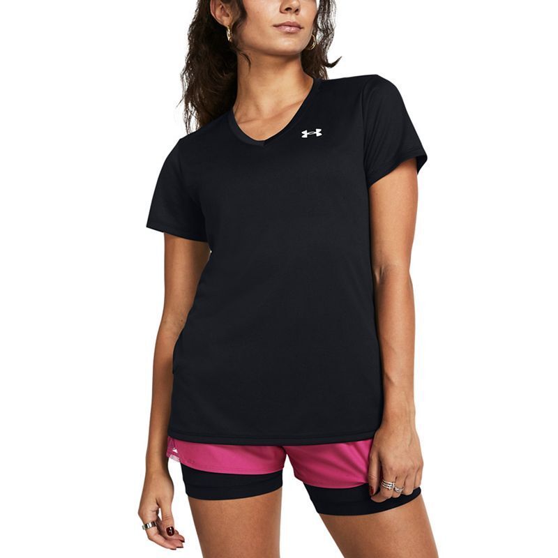 여성 테크 브이넥 반팔 탑 Women's Tech V-Neck Short-Sleeve Top 16584899 Black /  / White