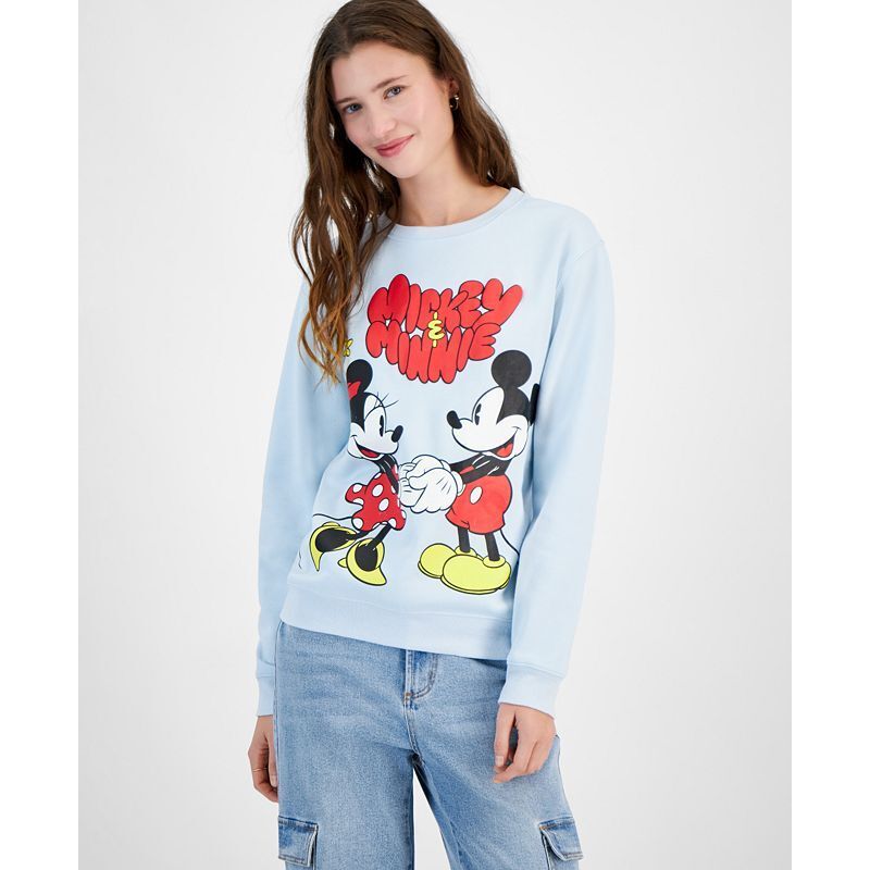 그래픽 스웻셔츠 Juniors' Mickey and Minnie Graphic Sweatshirt 19659459 Nantucket Breeze
