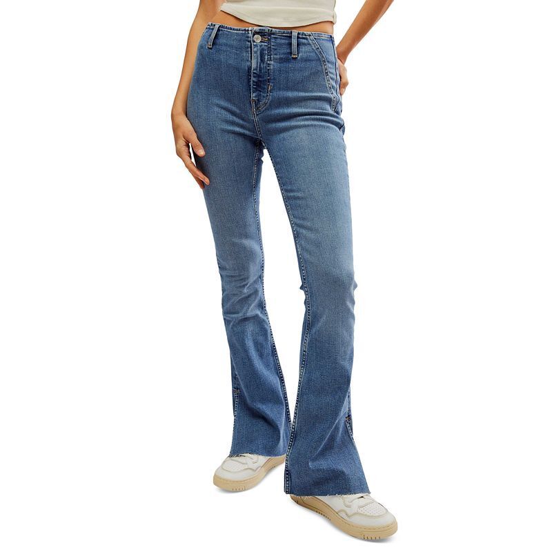 여성 업 미드 라이즈 슬릿 부츠컷 데님 Women's Level Up Mid-Rise Slit Bootcut Jeans  18352933 Sunburst Blue