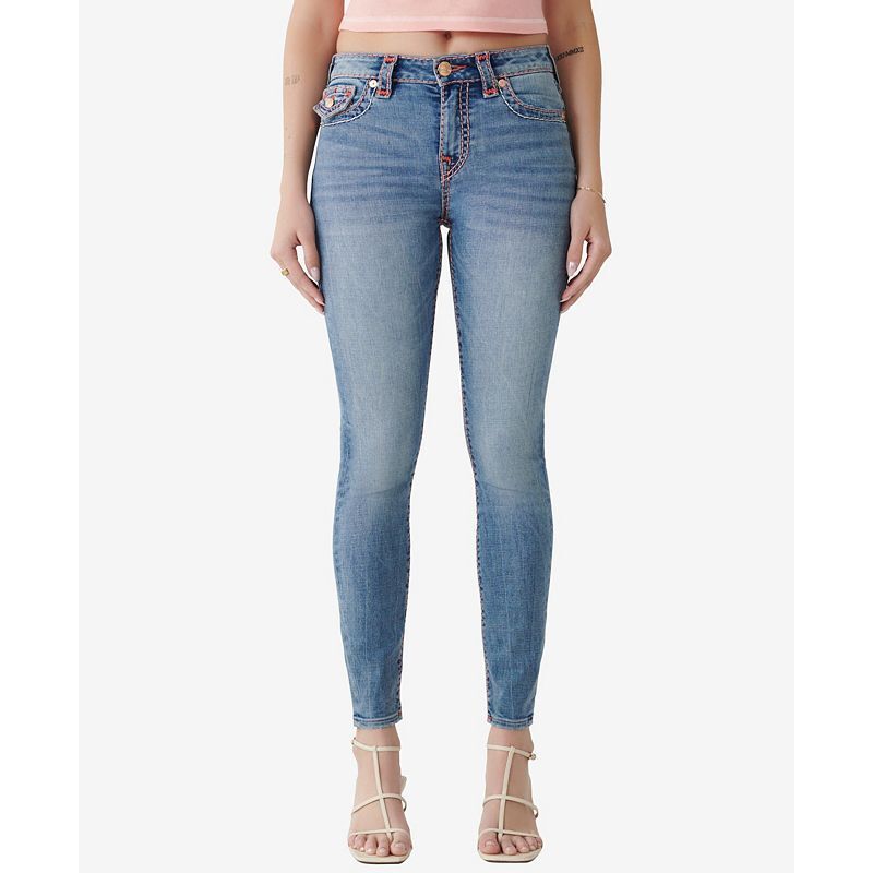여성 수퍼 스키니 t 데님 Women's Halle Super Skinny Super T Jeans 15705213 California Poppy