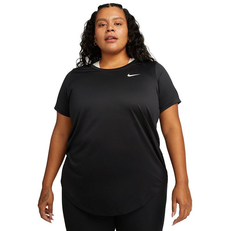 액티브 드라이 핏 여성 반팔 로고 티셔츠 Plus Size Active Dri-FIT Women's Short-Sleeve Logo T-Shirt  16123190 Black/white