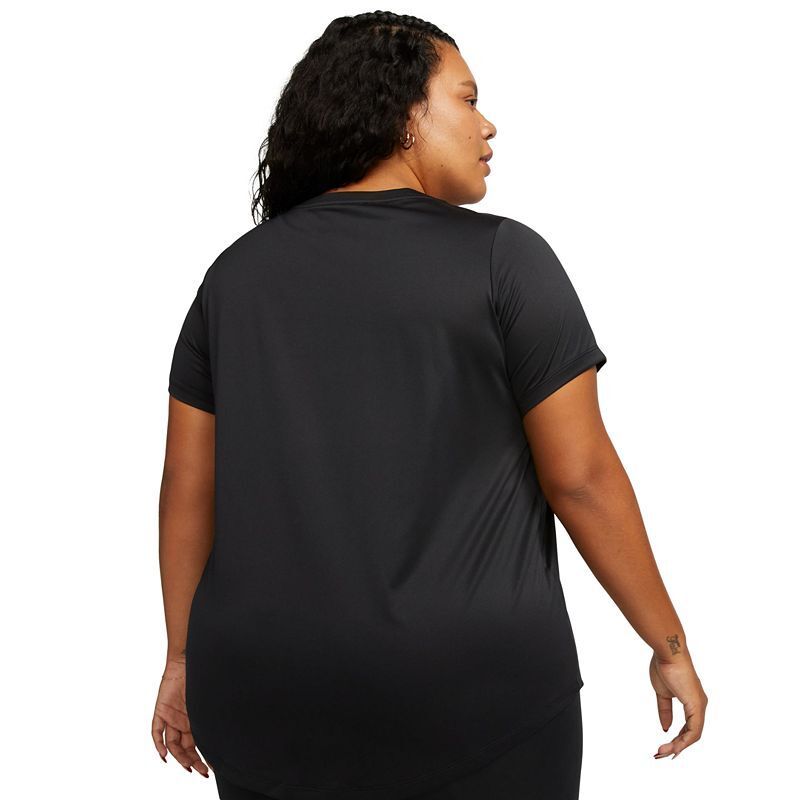 액티브 드라이 핏 여성 반팔 로고 티셔츠 Plus Size Active Dri-FIT Women's Short-Sleeve Logo T-Shirt  16123190 Black/white