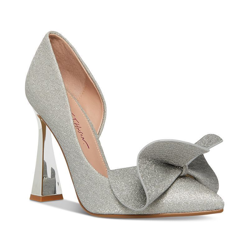 보우 스카프 트윌리 펌프스 Nobble Sculpted Bow Pumps 15387314 Silver Sparkle
