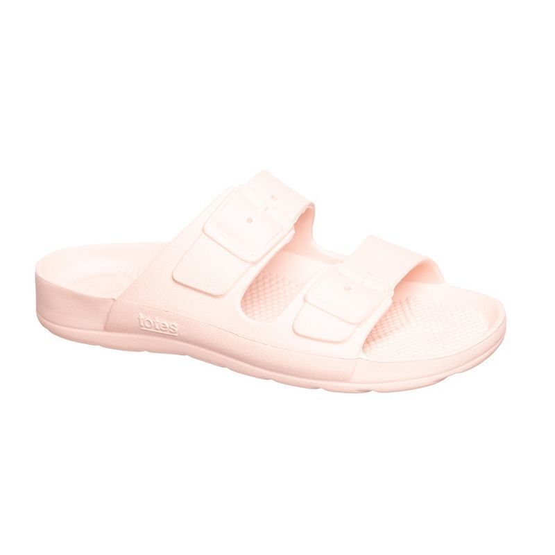 여성 더블 버클 슬리퍼 Women's Everywear® Double Buckle Slides 14238020 Evening Sand