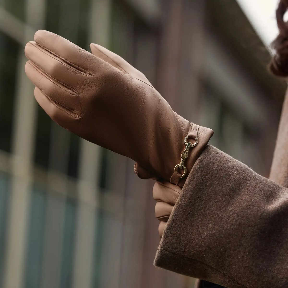 이자벨 장갑 Isabel Bernard Honore Marcelia Handschuhe Taupe                        Handschuh A0501302