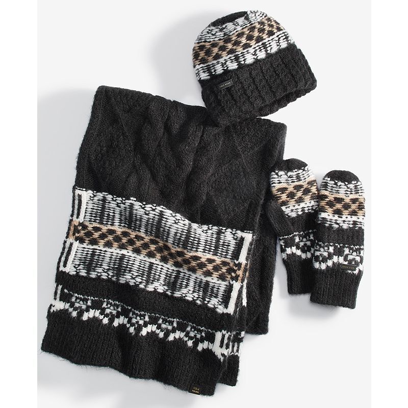 여성 리버시블 Women's Reversible Fair Isle Mittens 18635965 Black Multi