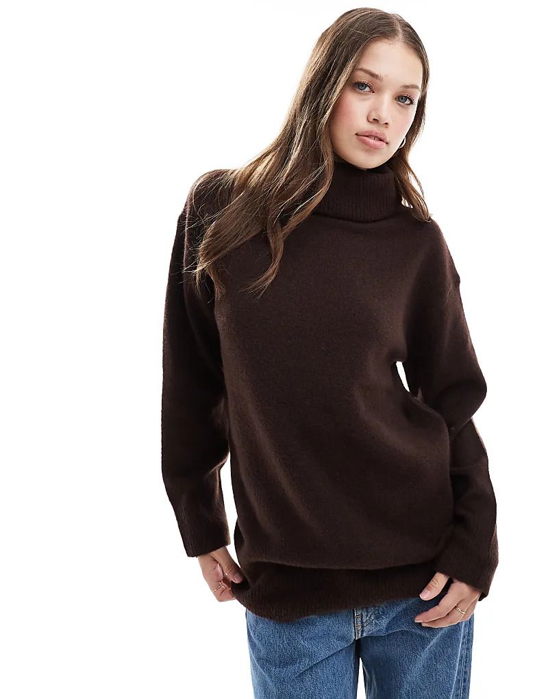 터틀넥 스웨터 Brauner Rollkragenpullover 206483471BRAUN