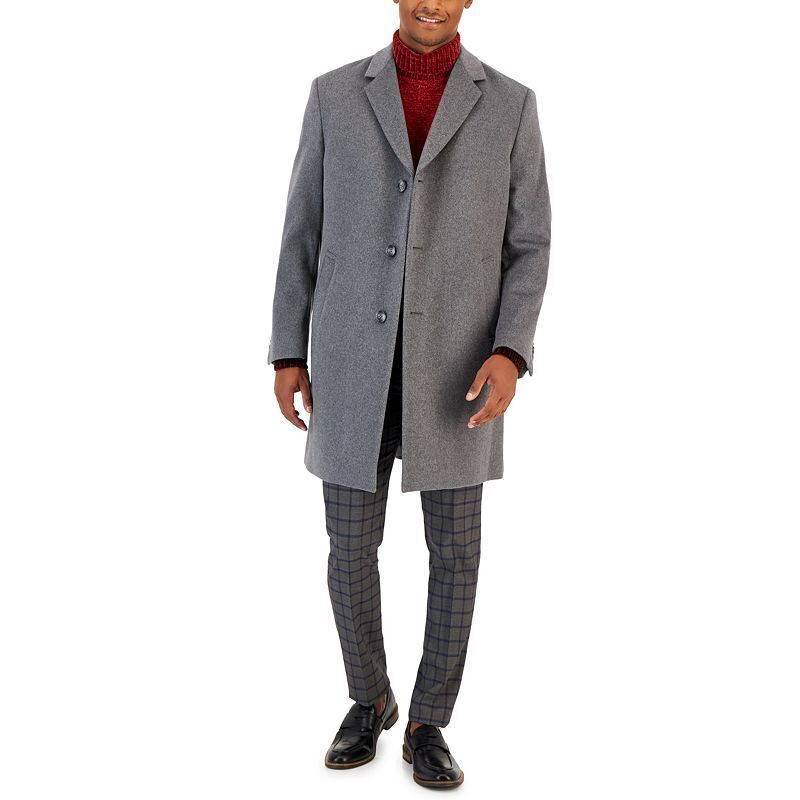 남성 울 Men's Classic-Fit Camber Wool Overcoat 14208504 Light Grey