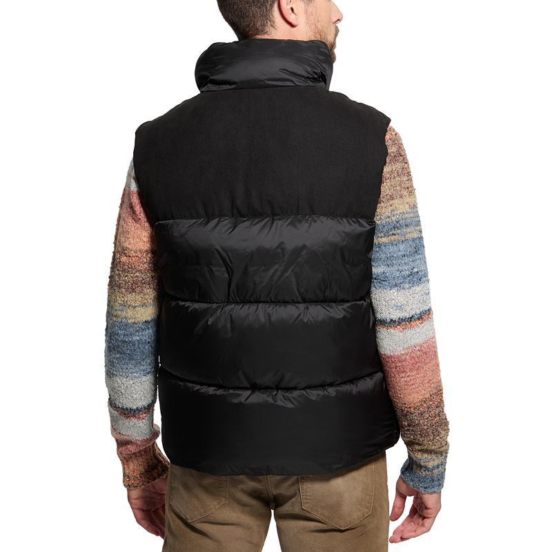 남성 패브릭 블록 푸퍼 베스트 Men's Fabric Block Puffer Vest 19106431 Jet Black