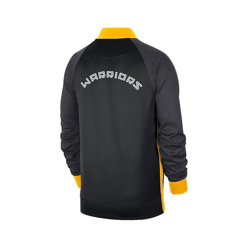 남성 블랙 옐로우 골든 스테이트 시티 에디션  집업 자켓 Men's Black, Yellow Golden State Warriors 2022, 23 City Edition Showtime Thermaflex Full-Zip Jacket 15516015 Black, Yellow