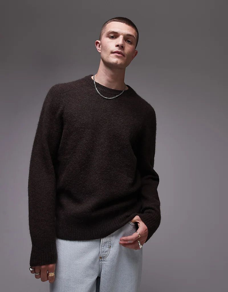 풀오버 브라운 ARKET   Pullover aus Alpaka-Mix in Braun mit Rundhalsausschnitt 207295463BRAUN