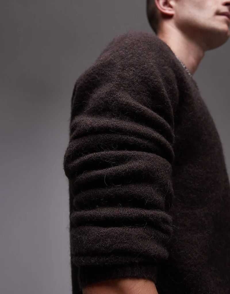 풀오버 브라운 ARKET   Pullover aus Alpaka-Mix in Braun mit Rundhalsausschnitt 207295463BRAUN