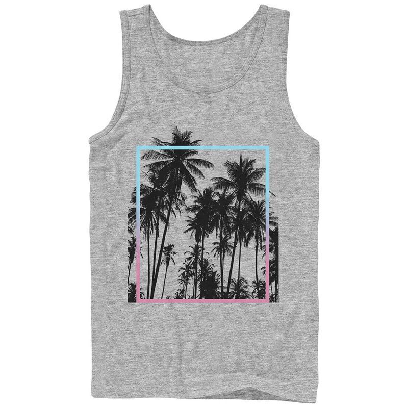 남성 민소매 탱크 Men's Generic Additude Paradise Palms Sleeveless Tank 16641383 Athletic Heather