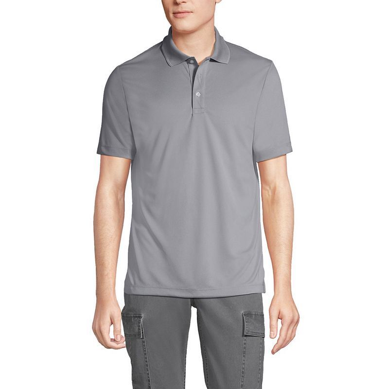 남성 숏 슬리브 솔리드 액티브 폴로 셔츠 Men's Short Sleeve Solid Active Polo Shirt 18071110 Harbor gray