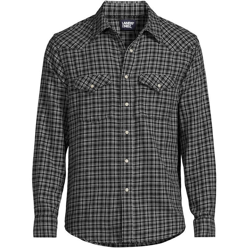 남성 웨스턴 셔츠 Men's Western Shirt 18020685 Black/slate gray plaid