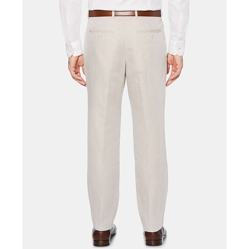 남성 솔리드 드레스 팬츠 Perry Ellis Men's Portfolio Modern-Fit Linen/Cotton Solid Dress Pants 7826832 Off White