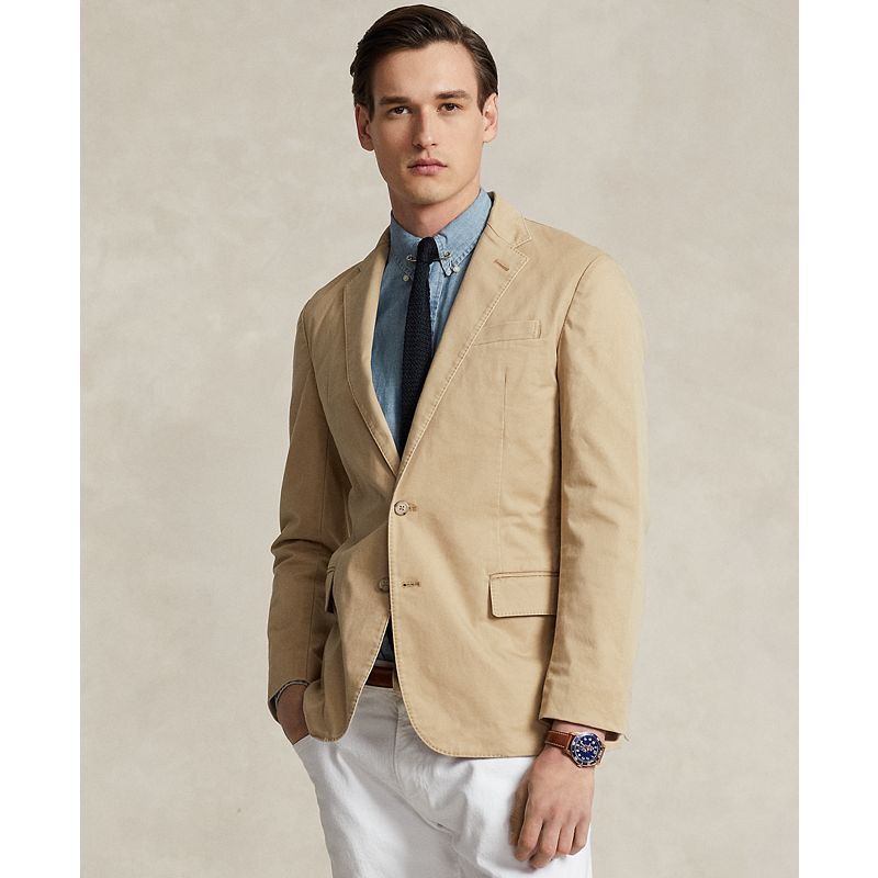 남성 폴로 스트래치 치노 수트 자켓 Men's Polo Stretch Chino Suit Jacket 16317374 Monument Tan