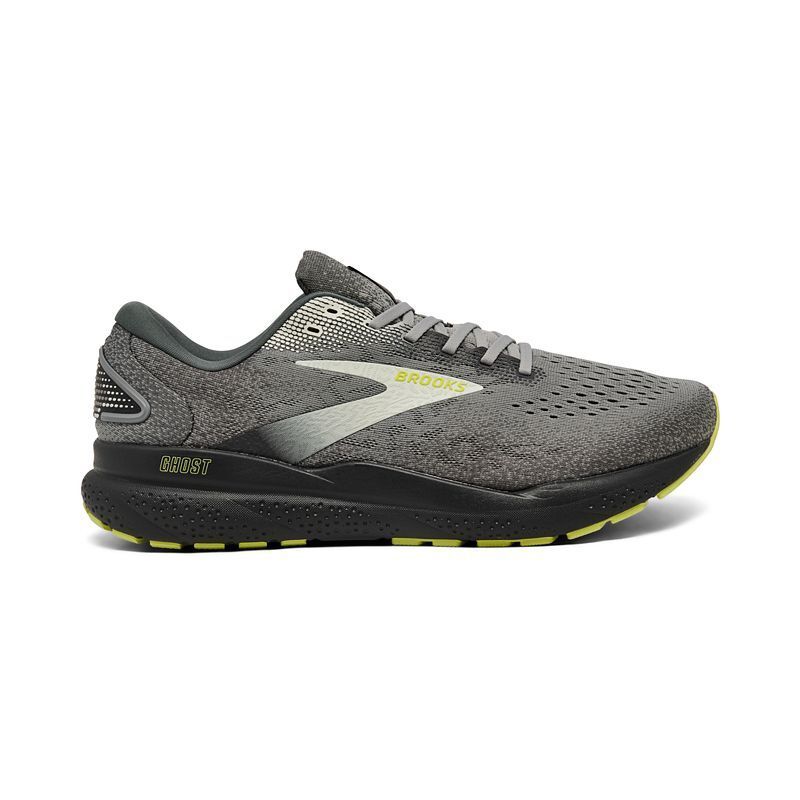 고스트 러닝 스니커즈 Men’s Ghost 16 Running Sneakers from Finish Line 16462053 Grey/Lime
