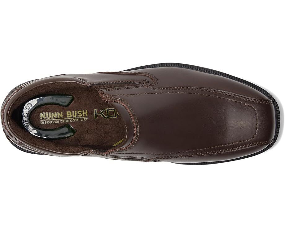 남성 스트리트 슬립온 슬립 컴포트 Men's Nunn Bush Bleeker Street Bicycle Toe Slip-On with KORE Slip Resistant Walking Comfort Technology  80392606