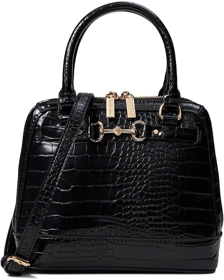 앤 클라인 미니 홀스빗 사첼 Anne Klein Mini Horsebit Top-Handle Satchel In Croco  99011183