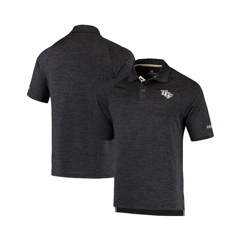 남성 블랙 다운 패딩 스윙 폴로 셔츠 Men's Heathered Black UCF Knights Down Swing Polo Shirt 16818127 Heather Black