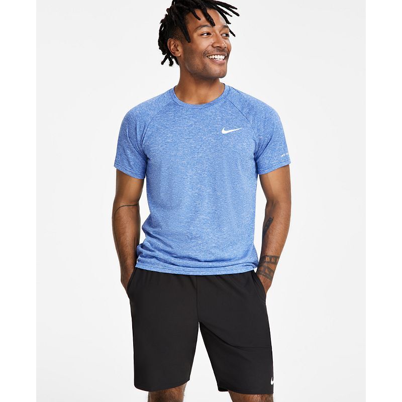 남성 드라이 핏 스트래치 Men's Hydroguard Dri-FIT Stretch UPF 40+ Heather Rash Guard  10423438 Game Royal