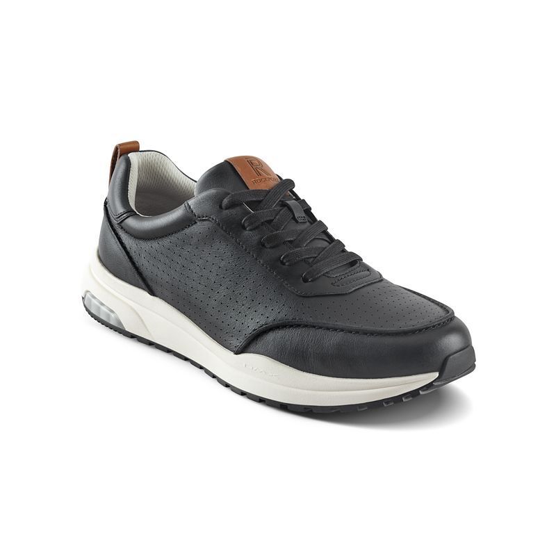 x 남성 캐주얼 레이스업 스니커즈 X Reebok Men's DMX Bowen Casual Lace-Up Sneakers 19237920 Black Leather