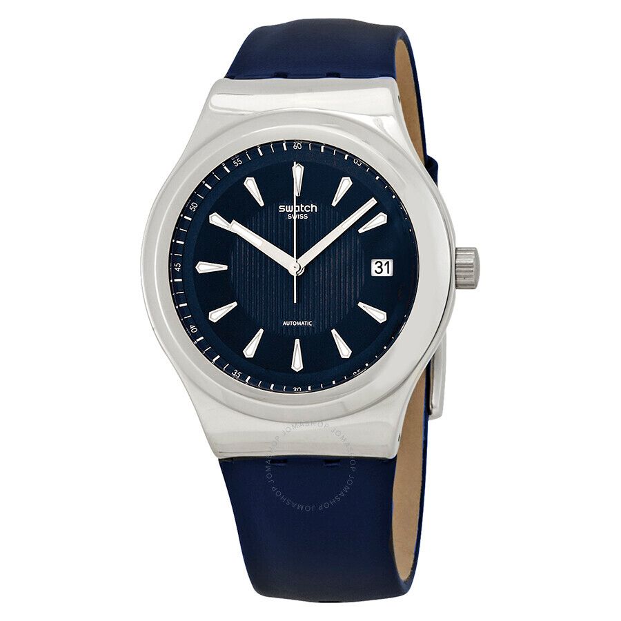 오토매틱 네이비 블루 다이얼 남성 시계 Sistem Lake Automatic Navy Blue Dial Men's Watch YIS420 STYIS420
