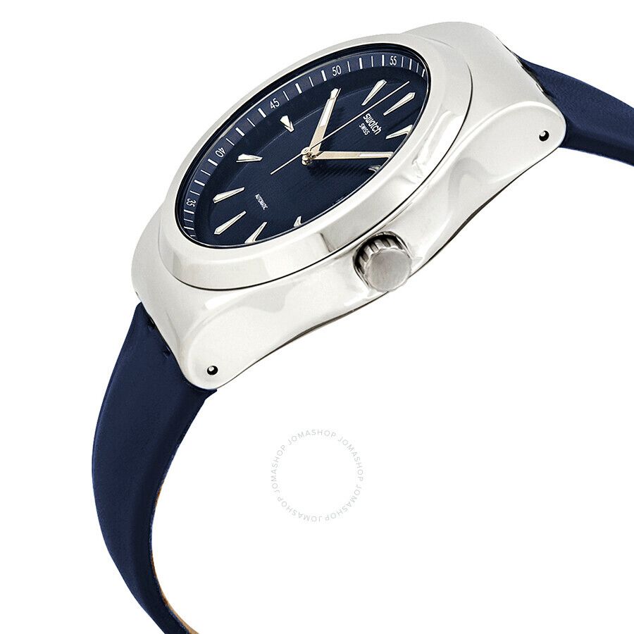 오토매틱 네이비 블루 다이얼 남성 시계 Sistem Lake Automatic Navy Blue Dial Men's Watch YIS420 STYIS420
